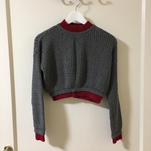 Silence + Noise Cropped Knit Pullover - Picture 1 of 3